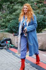 BLAKE LIVELY Leaves Set of It Ends With Us in Plainfield 01/11/2024