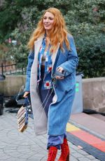 BLAKE LIVELY Leaves Set of It Ends With Us in Plainfield 01/11/2024