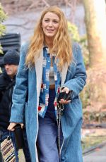 BLAKE LIVELY Leaves Set of It Ends With Us in Plainfield 01/11/2024