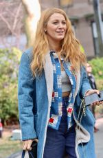 BLAKE LIVELY Leaves Set of It Ends With Us in Plainfield 01/11/2024
