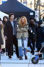 BLAKE LIVELY on the Set of It Ends With Us in Jersey City 01/06/2024