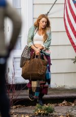 BLAKE LIVELY on the Set of It Ends with Us in New Jersey 01/10/2024