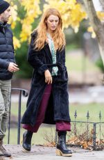 BLAKE LIVELY on the Set of It Ends with Us in New Jersey 01/10/2024