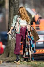 BLAKE LIVELY on the Set of It Ends with Us in New Jersey 01/10/2024