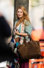 BLAKE LIVELY on the Set of It Ends with Us in New Jersey 01/10/2024