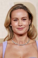 BRIE LARSON at 81st Annual Golden Globe Awards in Los Angeles 01/07/2024