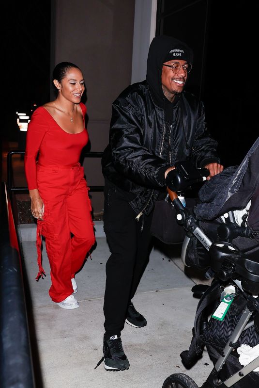 BRITTANY BELL and Nick Cannon Arrives at Their Child