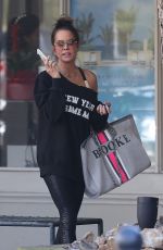 BROOKE BURKE Leaves a Nail Salon in Malibu 01/23/2024