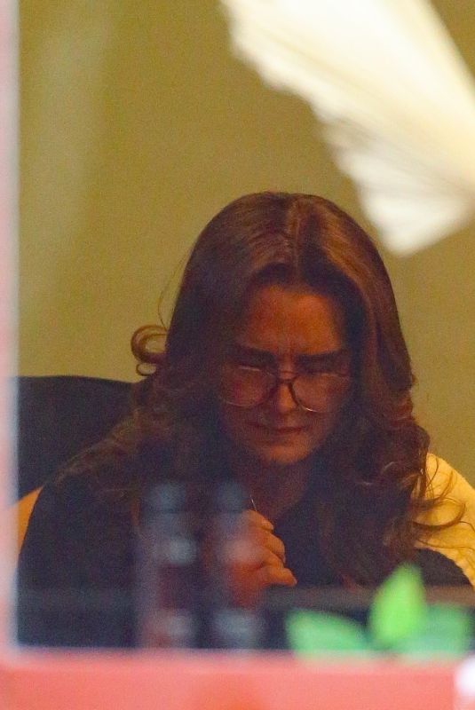 BROOKE SHIELDS at a Nail and Hair Care in New York 01/29/2024