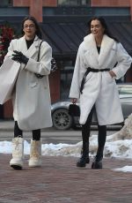 BRUNA LIRIO and GIZELE OLIVEIRA Out Shopping in Aspen 01/02/2024