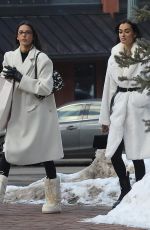BRUNA LIRIO and GIZELE OLIVEIRA Out Shopping in Aspen 01/02/2024