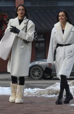 BRUNA LIRIO and GIZELE OLIVEIRA Out Shopping in Aspen 01/02/2024
