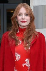 BRYCE DALLAS HOWARD Arrives at BBC Radio 2 in London 01/24/2024