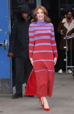 BRYCE DALLAS HOWARD Leaves Good Morning America Studio in New York 01/30/2024