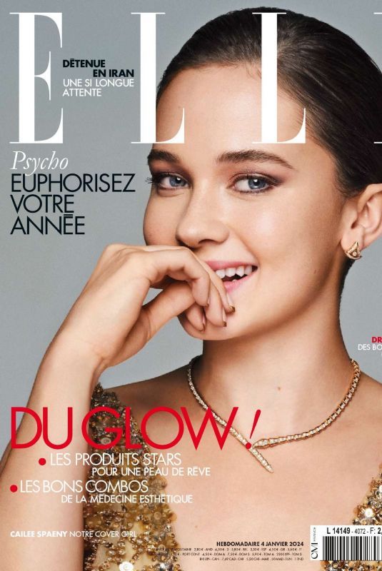 CAILEE SPAENY in Elle Frace, January 2024