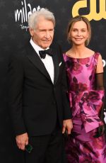 CALISTA FLOCKHART and Harrison Ford at 2024 Critics Choice Awards in Santa Monica 01/14/2024