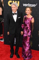 CALISTA FLOCKHART and Harrison Ford at 2024 Critics Choice Awards in Santa Monica 01/14/2024