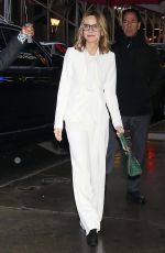 CALISTA FLOCKHART Arrives at Good Morning America in New York 01/24/2024