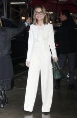 CALISTA FLOCKHART Arrives at Good Morning America in New York 01/24/2024