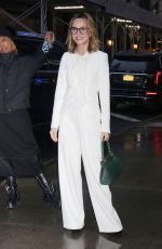 CALISTA FLOCKHART Arrives at Good Morning America in New York 01/24/2024