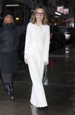 CALISTA FLOCKHART Arrives at Good Morning America in New York 01/24/2024