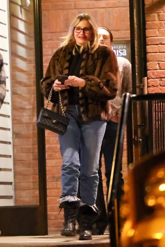 CAMERON DIAZ and Benji Madden on a Double Dinner Date 01/07/2024