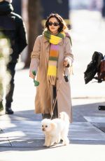 CAMILA MENDES Out with Her Dog in New York 01/02/2024