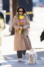 CAMILA MENDES Out with Her Dog in New York 01/02/2024
