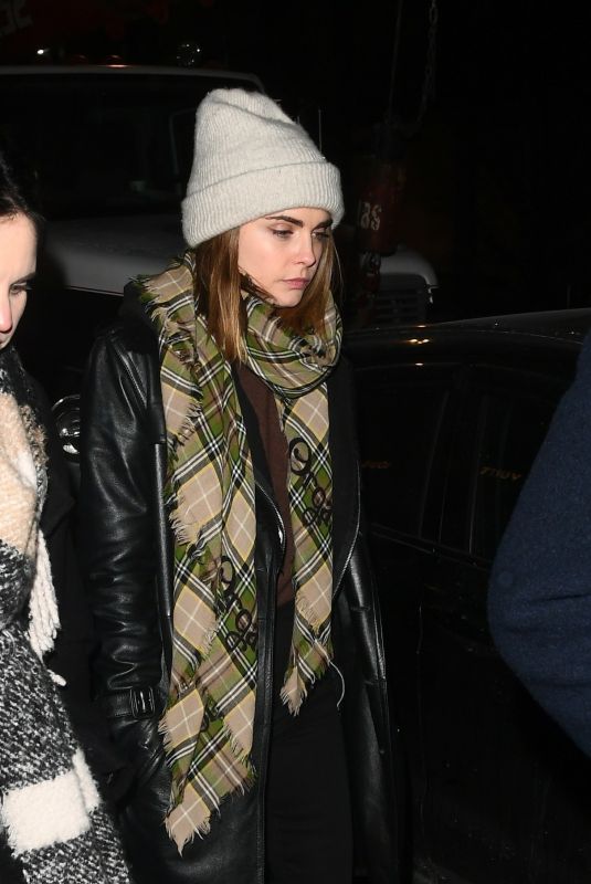 CARA DELEVINGNE Arrives at SNL Afterparty at Le Avenue in New York 01/21/2024
