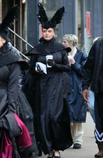 CARA DELEVINGNE on the Set of American Horror Story in New York 01/04/2024