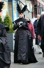 CARA DELEVINGNE on the Set of American Horror Story in New York 01/04/2024