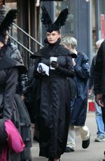 CARA DELEVINGNE on the Set of American Horror Story in New York 01/04/2024