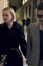 CAREY MULLIGAN and Marcus Mumford Leaves Costes Hotel in Paris 01/16/2024