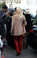 CAROLINE DAUR Leaves Elie Saab Show at Haute Couture SS24 Week in Paris 01/24/2024