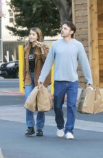 CAYLEE COWAN and Casey Affleck at a Grocery Store in Los Feliz 01/15/2024