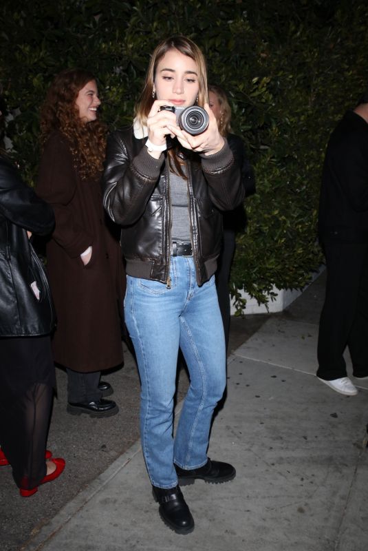 CAYLEE COWAN Leaves The Black Keys After-party at Bar Marmont in Los Angeles 01/13/2024