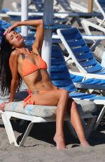 CHANTELLE HOUGHTON in Bikini at a Beach in Marbella 01/05/2024