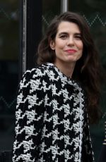 CHARLOTTE CASIRAGHI Arrives at Chanel Show at Paris Fashion Week 01/23/2024
