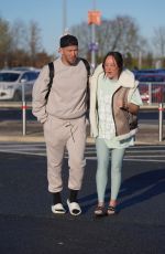 CHARLOTTE CROSBY and Jake Ankers Arrive Home in Newcastle 01/18/2024