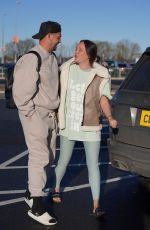 CHARLOTTE CROSBY and Jake Ankers Arrive Home in Newcastle 01/18/2024