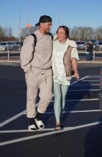 CHARLOTTE CROSBY and Jake Ankers Arrive Home in Newcastle 01/18/2024