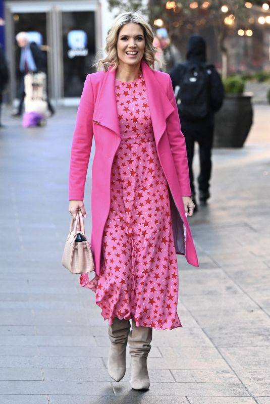 CHARLOTTE HAWKINS Leaves Global Studios Classic FM in London 01/19/2024