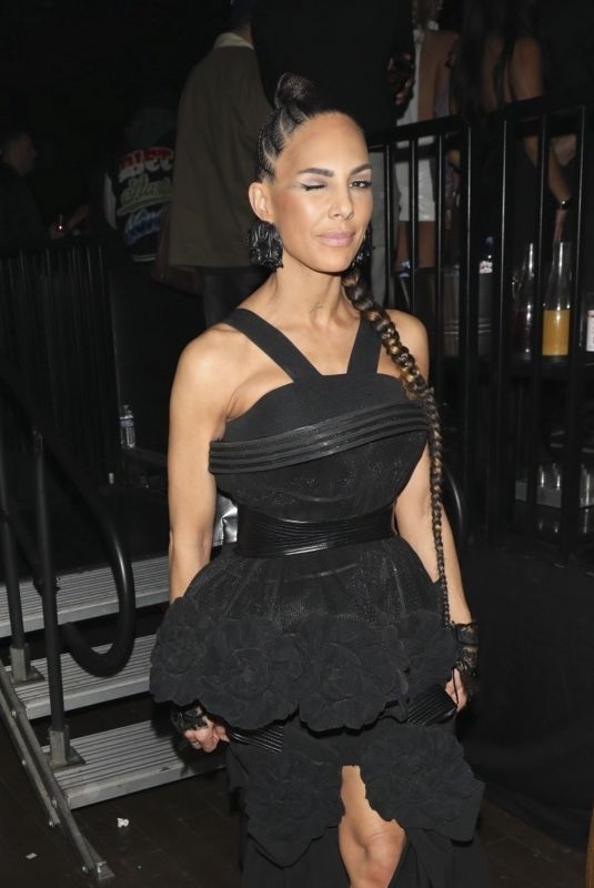 CHELSEA LAZKANI Leaves a Golden Globe Awards Afterparty in Los Angeles 01/07/2024