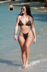 CHLOE FERRY in a Dark Brown Halterneck Bikini at a Beach in Thailand 014/01/2024