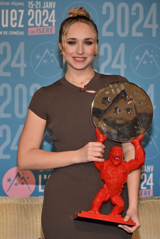 CHLOE JOUANNET at 27th Alpe d Huez Film Festival Closing Ceremony 01/20/2024