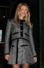 CHLOE LECAREUX Leaves Elie Saab Couture Show at Haute Couture SS24 Week in Paris 01/24/2024