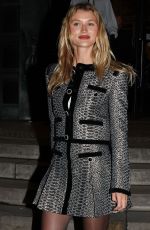 CHLOE LECAREUX Leaves Elie Saab Couture Show at Haute Couture SS24 Week in Paris 01/24/2024
