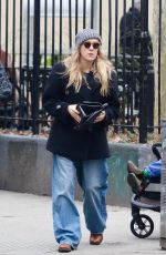 CHLOE SEVIGNY in a Baggy Jeans Out in New York 01/27/2024