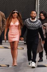 CHRISSY TEIGEN and John Legend Arrives at Jimmy Kimmel Live in Hollywood 01/18/2024