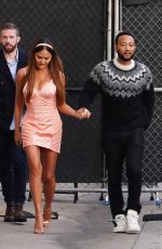 CHRISSY TEIGEN and John Legend Arrives at Jimmy Kimmel Live in Hollywood 01/18/2024